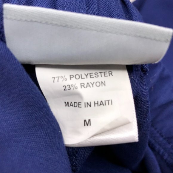 Barco Greys Anatomy Womens Scrub Pants Medium Blue Pull On Bottoms Pockets - Picture 4 of 12